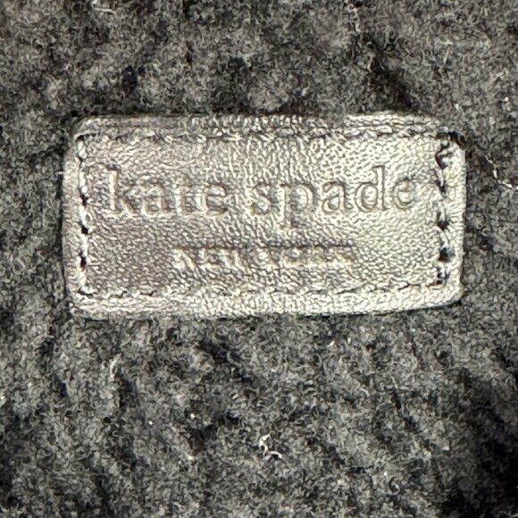 Kate Spade Willow Wedge Bootie Platform Suede Leather Shearling Black Women 9.5B - Picture 10 of 15